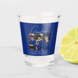 Moderne Abschlussfotoanzeige Schnapsglas