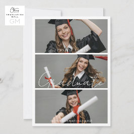 Moderne Abschlussfotos Abitur Einladung