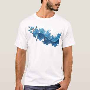 Moderne ABSTRACTE BLUMEN Grafik T-Shirt Design