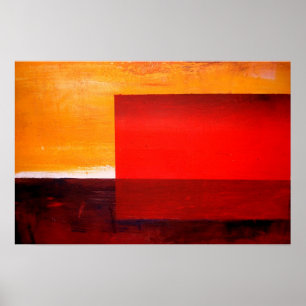 Moderne Abstracte Kunstposter - Moderner Kunstdruc Poster