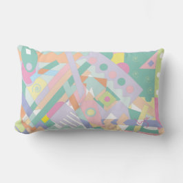 Moderne Abstrakt geometrische Muster Chic Trendy Lendenkissen