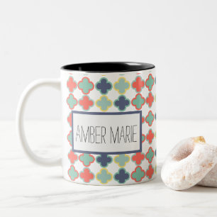 Moderne Abstrakt geometrische Muster Tasse