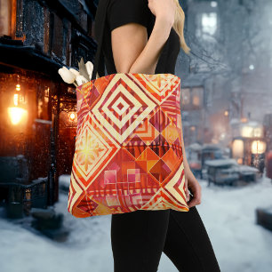 Moderne Abstrakt geometrische Mustertasche