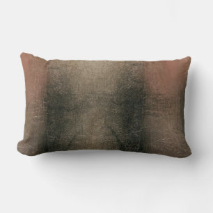 Moderne Abstrakt Rosa Schwarz Gold Grunge Lendenkissen