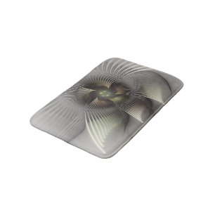 Moderne abstrakte 3D-Form Fraktal-Kunst Badematte