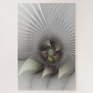 Moderne abstrakte 3D-Form Fraktal-Kunst Puzzle