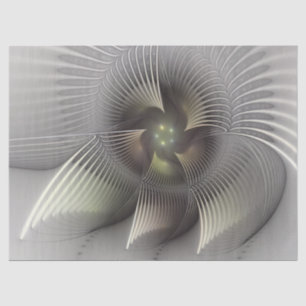 Moderne abstrakte 3D-Form Fraktal-Kunst Seidenpapier