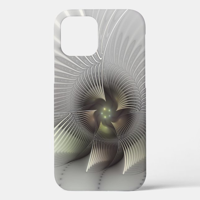 Moderne Abstrakte 3D Shape Fraktal Art Case-Mate iPhone Hülle (Rückseite)