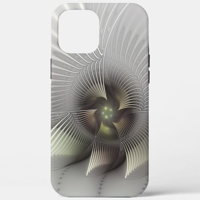 Moderne Abstrakte 3D Shape Fraktal Art Case-Mate iPhone Hülle (Rückseite)