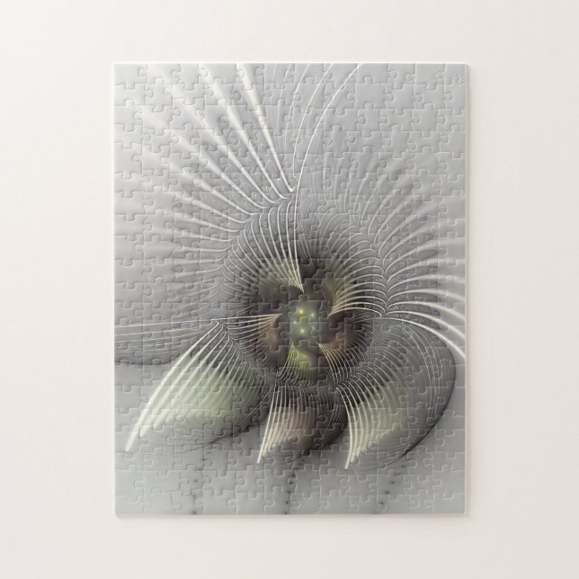 Moderne Abstrakte 3D Shape Fraktal Art Puzzle (Vertikal)