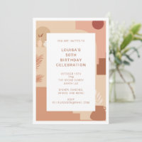 Moderne Abstrakte 50. Geburtstag Erthy Geometric