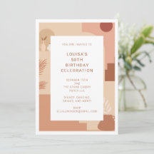 Moderne Abstrakte 50. Geburtstag Erthy Geometric