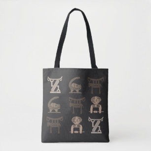 Moderne abstrakte afrikanische Symbole und Ornamen