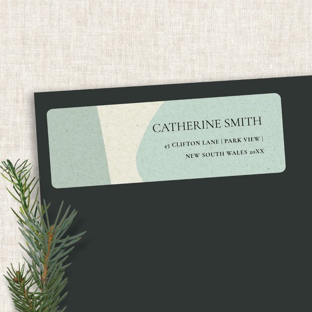 MODERNE ABSTRAKTE AQUA BLAUE KÜNSTLERISCHE ADRESSE (Von Creator hochgeladen)