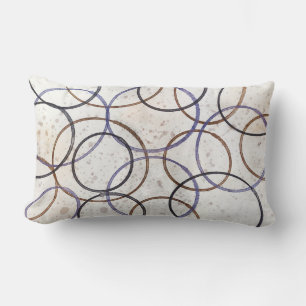 moderne abstrakte Aquarellkunstkreisgestaltung Lendenkissen