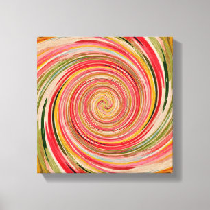 Moderne Abstrakte Aquarellpasten rosa Leinwanddruck