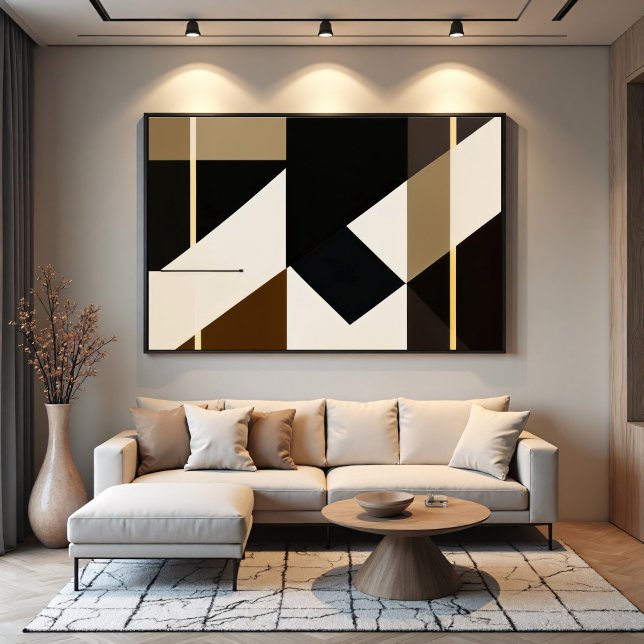 Moderne abstrakte Bauhaus-Inspiration Poster (Von Creator hochgeladen)