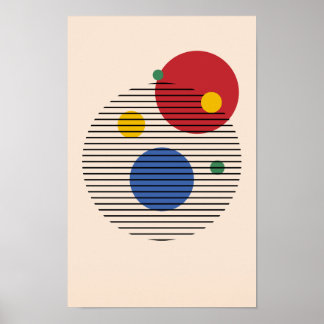 Moderne Abstrakte Bauhaus Printable Wall art Poster