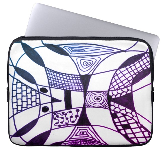 Moderne abstrakte Bilder Laptopschutzhülle (Vorderseite)