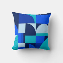 Moderne abstrakte blaue geometrische Formen Muster
