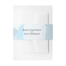 Moderne Abstrakte blaue Minimalistische Kunsthochz