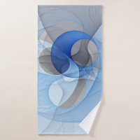 Moderne Abstrakte blaugraue Fraktal Grafik