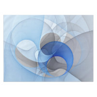Moderne Abstrakte blaugraue Fraktal Grafik