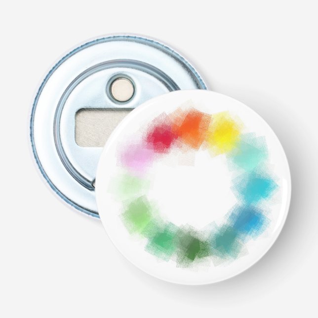 Moderne Abstrakte Blindvorlage Flaschenöffner (Vorderseite)