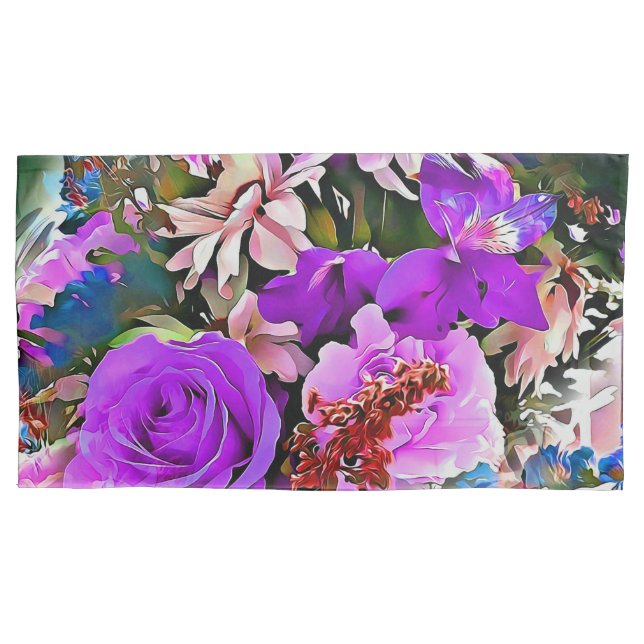 Moderne Abstrakte Blume Kissenbezug (Vorderseite-Links)