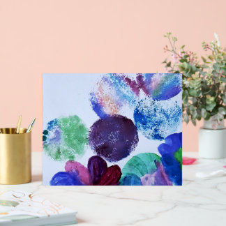 Moderne abstrakte Blumen Acrylschild