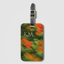 Moderne abstrakte Blumen-Fotokunst mit Monogramm