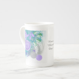 Moderne abstrakte Blumengestaltung Prozellantasse