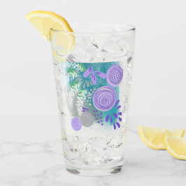 Moderne Abstrakte Blumenmotive Glas