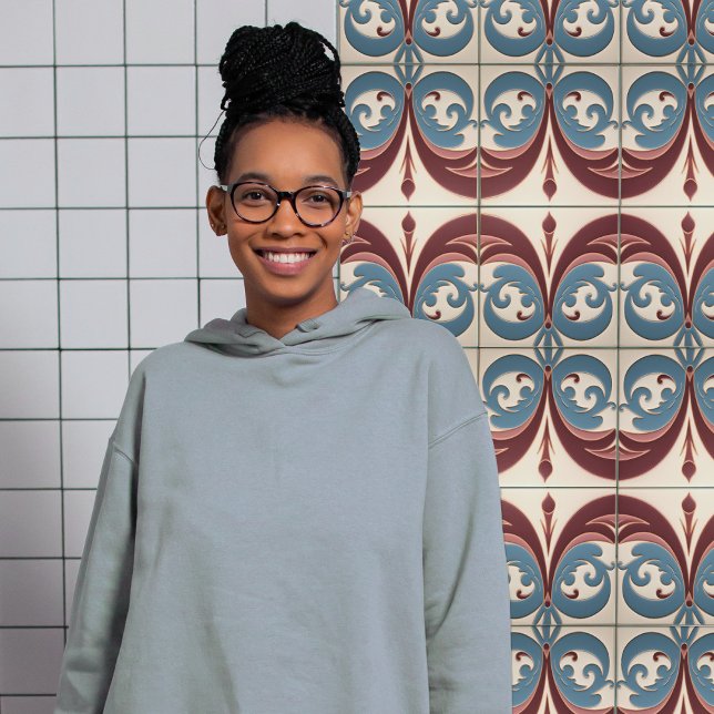 Moderne Abstrakte Blumensymmetrie Mitte des Jahrhu Fliese (Von Creator hochgeladen)