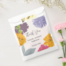 Moderne Abstrakte Blumenzellennamen Geschenktütchen