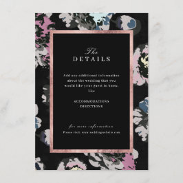 Moderne abstrakte Blumenzettel Begleitkarte