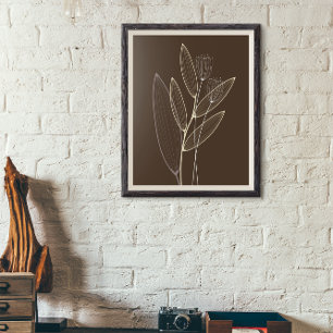 Moderne abstrakte Boho-Blumen-Pflanzenkunst-Dekora Poster