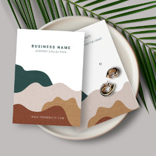 Moderne Abstrakte Boho Earring Display Card