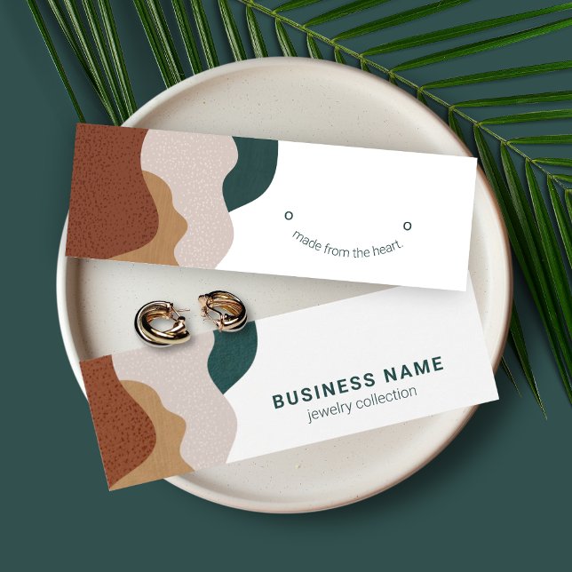 Moderne Abstrakte Boho Earring Display Card (Von Creator hochgeladen)