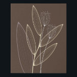 Moderne, Abstrakte Boho Pflanze Art Deco Braun Künstlicher Leinwanddruck<br><div class="desc">Boho abstrakt moderne Pflanze Art Dekor. Neutrale skandinavische Pflanze ästhetische Formen Illustration. Botanische Gegenwartskunst. Schöne böhmische Vektor Blumen und Blätter in einem modernen,  minimalen,  trendigen Stil. Edelsteinsamen auf schokoladenbraunem Hintergrund. Grosses elegantes und einfaches boho schicke Kunstwerk Design.</div>