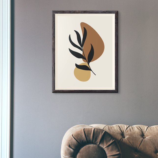 Moderne Abstrakte Boho Pflanze Art Poster (Von Creator hochgeladen)