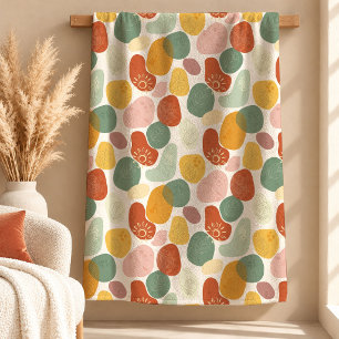 Moderne abstrakte Boho-Regenbogen-Decke Design Fleecedecke