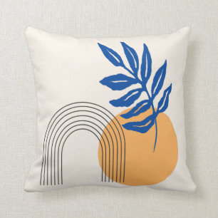 Moderne Abstrakte botanische Illustration Kissen