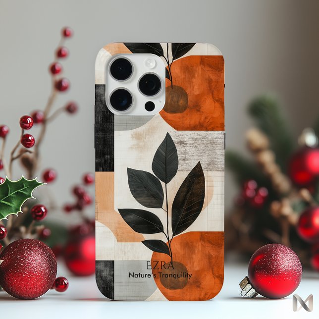 Moderne Abstrakte botanische Kunst - erdig Minimal Case-Mate iPhone Hülle (Von Creator hochgeladen)