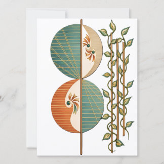 Moderne abstrakte botanische Kunst, Minimalist Ci