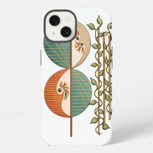 Moderne abstrakte botanische Kunst, Minimalist Ci iPhone 13 Hülle