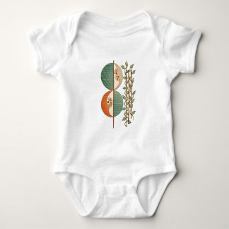 Moderne abstrakte botanische Kunst, minimalistisch Baby Strampler