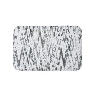 Moderne Abstrakte Chevrons monochromatisch Badematte
