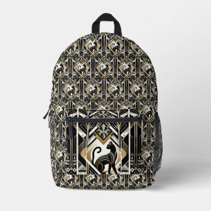 Moderne Abstrakte Dekorationskat Bedruckter Rucksack