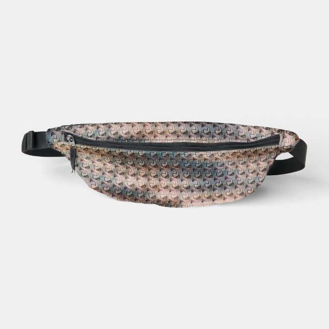 Moderne abstrakte digitale Musterdesign 1240 Bauchtasche (Vorderseite)